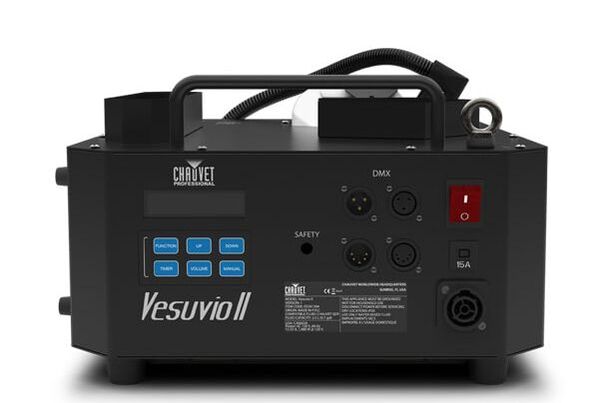 VESUVIO II Illuminates bursts of fog with advanced RGBA+UV LED color mixing, providing ferocious effects for events and performances. 